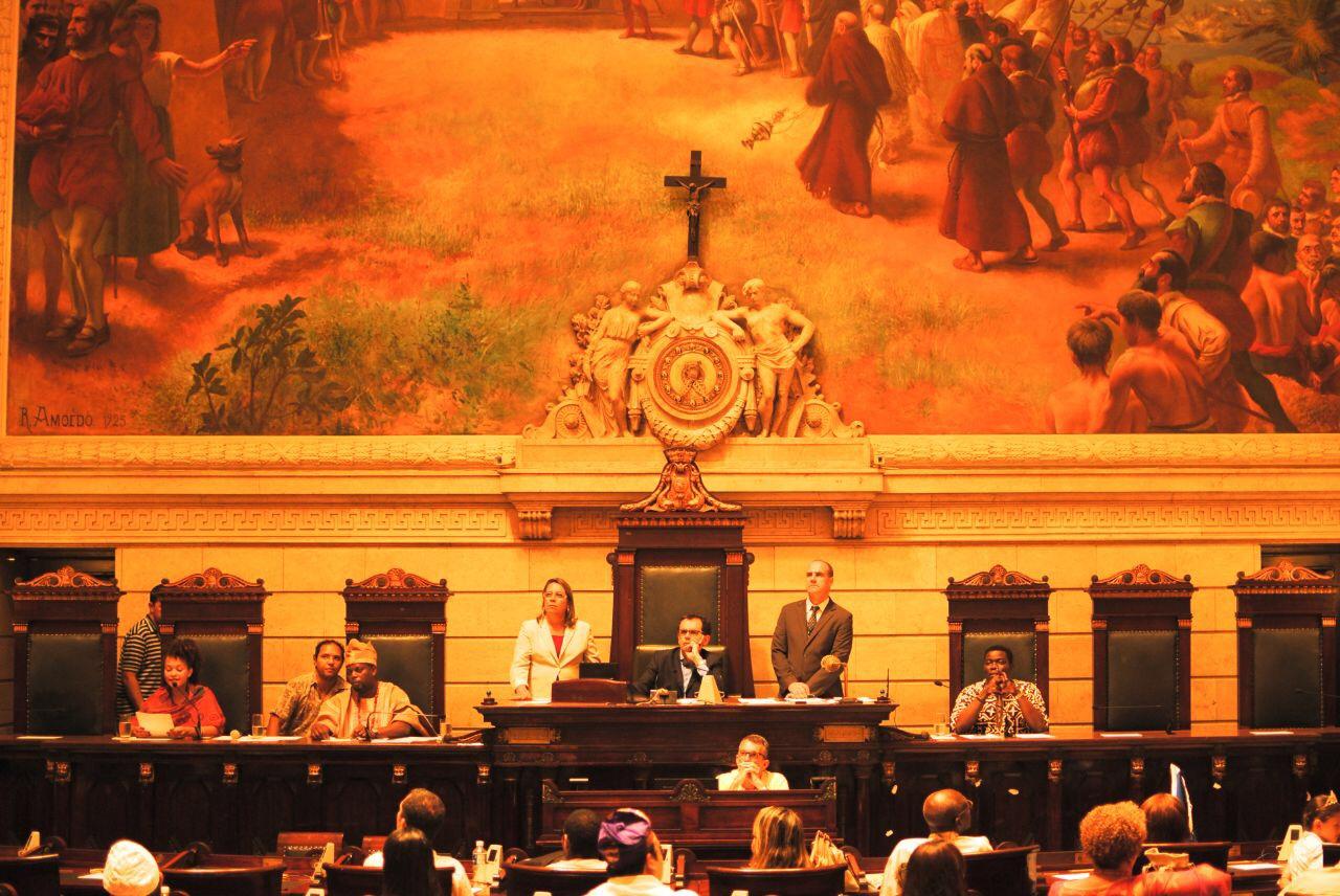 Addressing the Parliament in Rio de Janeiro 2