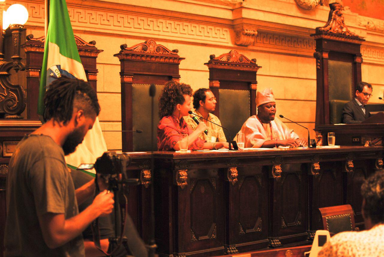 Addressing the Parliament in Rio de Janeiro